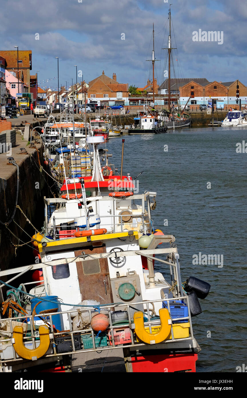 wells-next-the-sea harbour, north norfolk, england Stock Photo