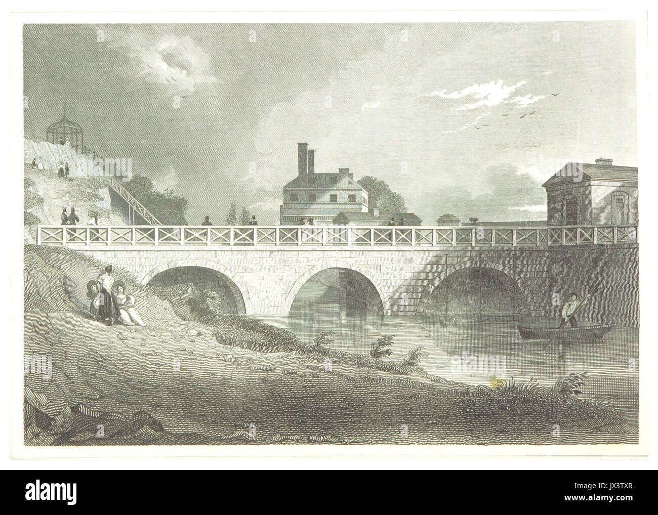 HINTON(1834) 2 468 Fair Mount waterworks, Philadelphia Stock Photo