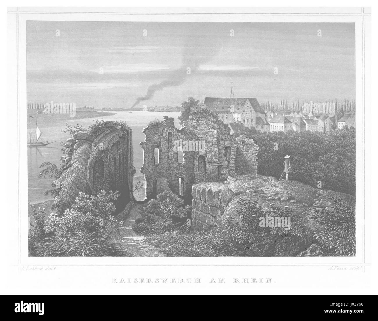 POPPEL(1852) p659 KAISERSWERTH AM RHEIN Stock Photo