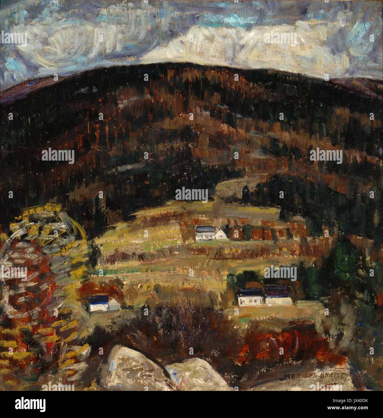 New england farm painting hi-res stock photography and images - Alamy