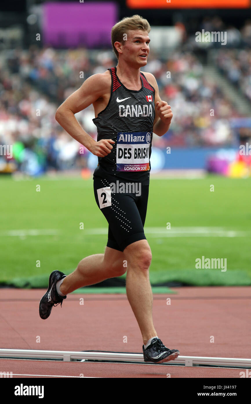 Thomas DES BRISAY of Canada in the Men's 5000 m T20 Final at the World Para Championships in London 2017 Stock Photo