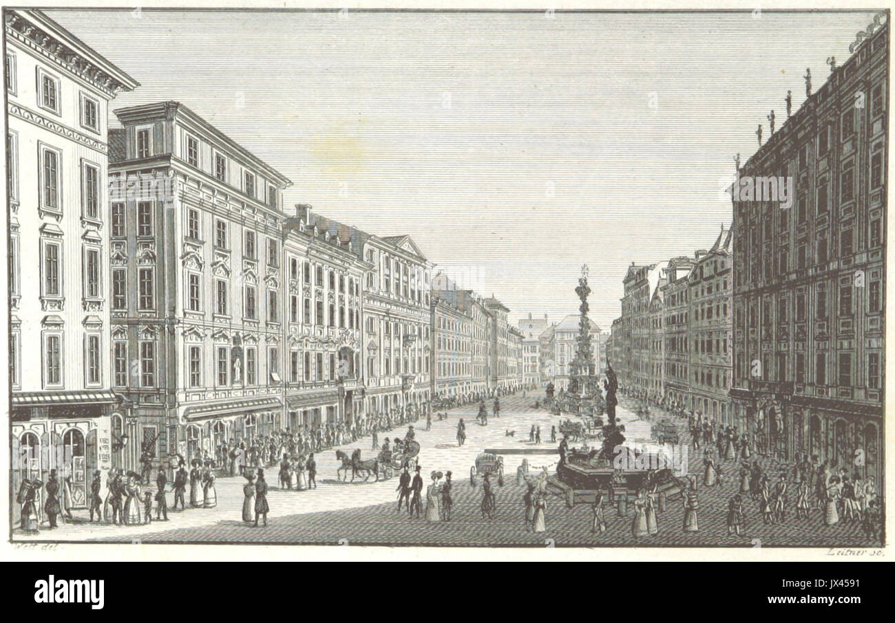SICKINGEN(1832) p2 327 Der Graben Stock Photo