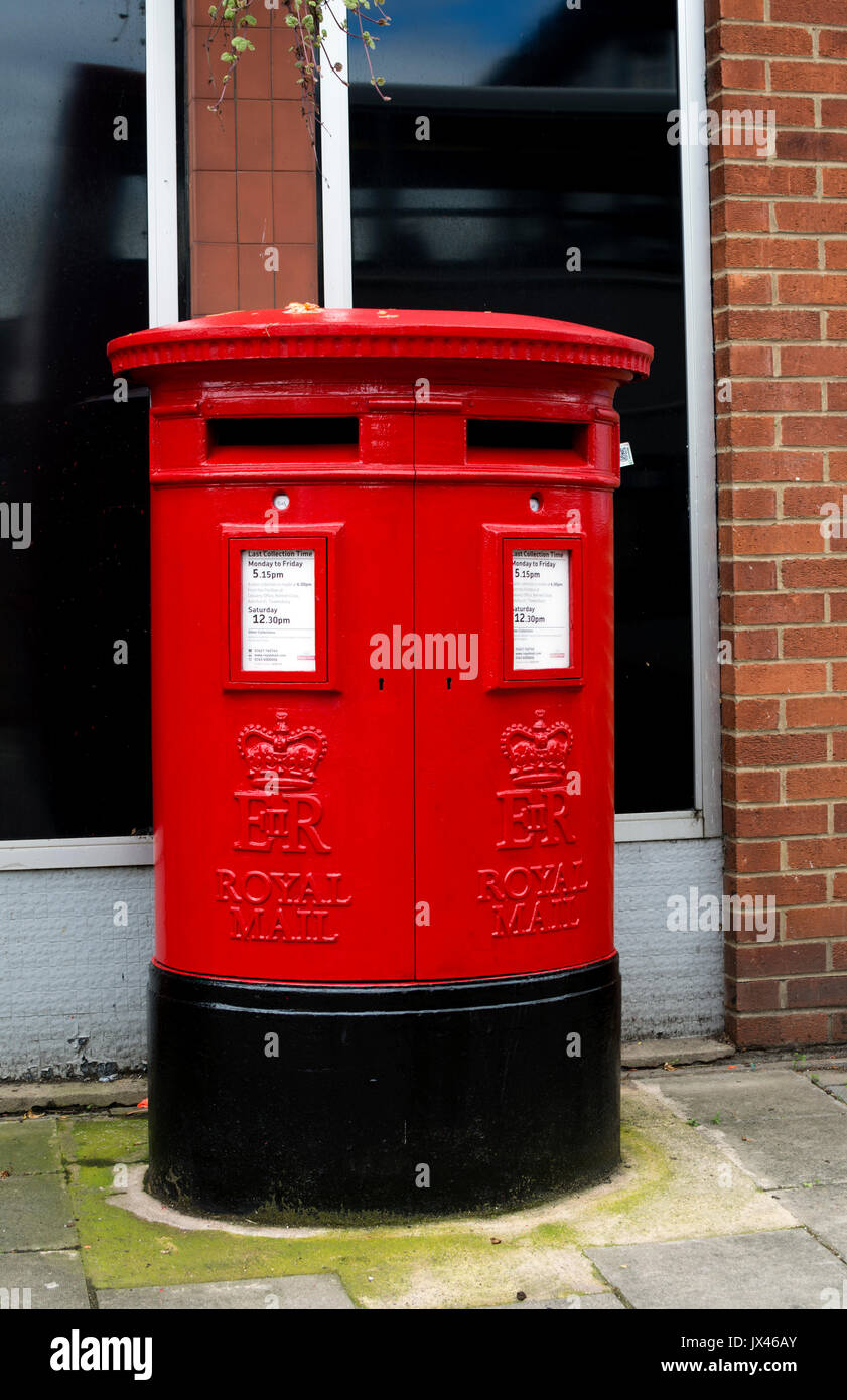 Double post box, Tewkesbury, Gloucestershire, England, UK Stock Photo