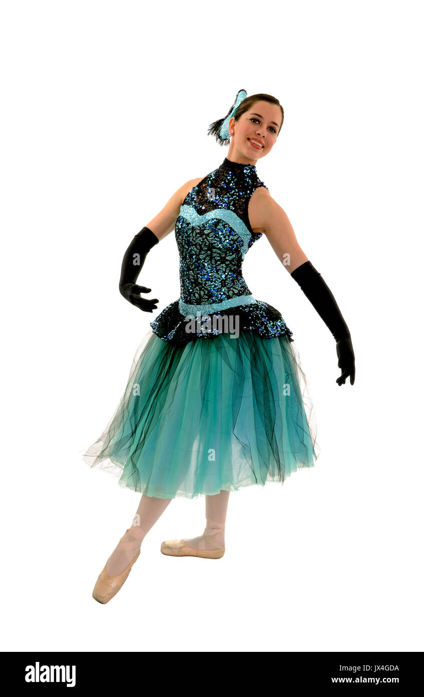 A Elegant Ballerina in Romantic Style Ballet Costume and Pointe Shoes Stock  Photo - Alamy