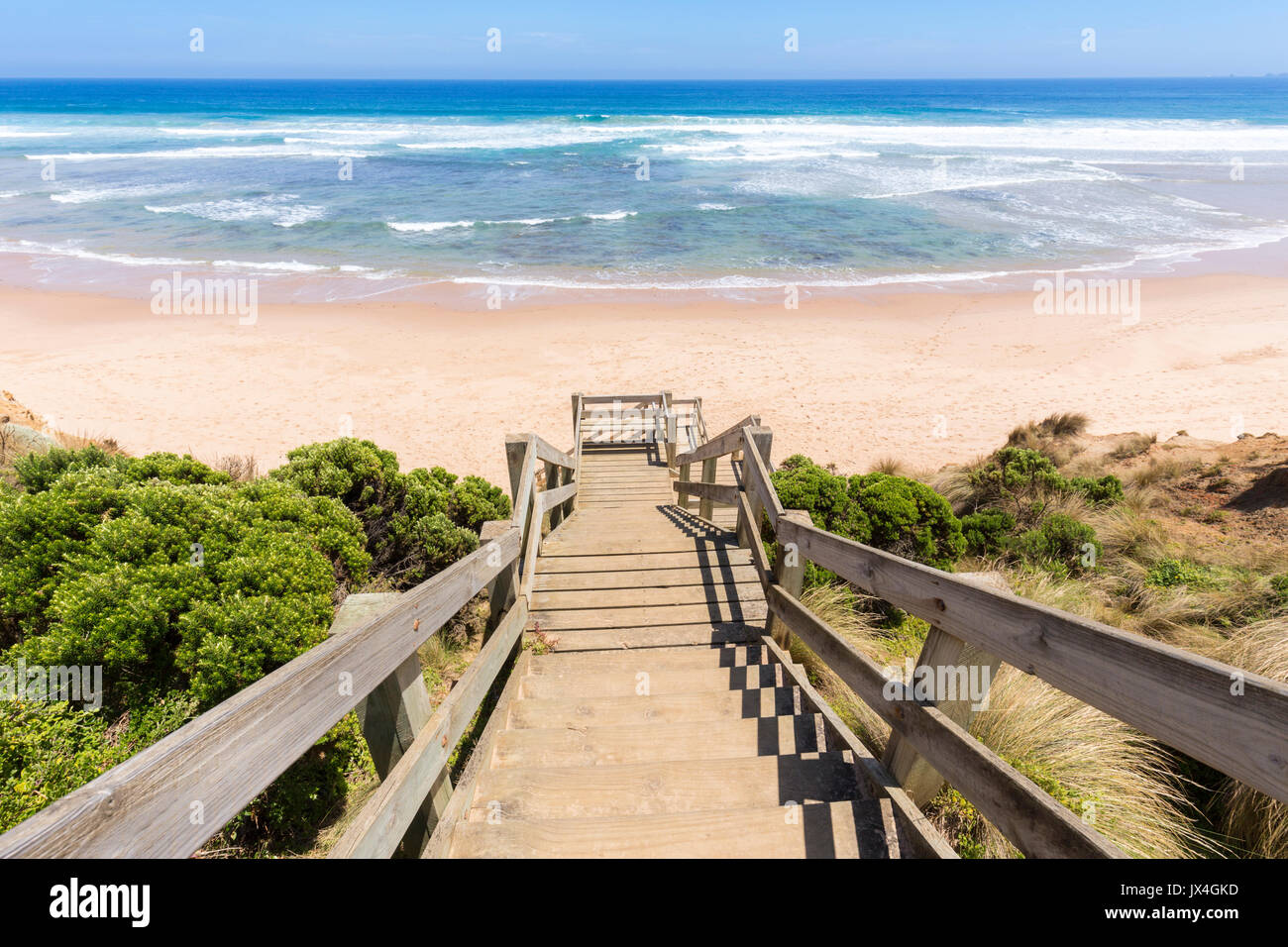 Red Rocks Beach on a sunny day, Phillip Island, Victoria, Australia ...