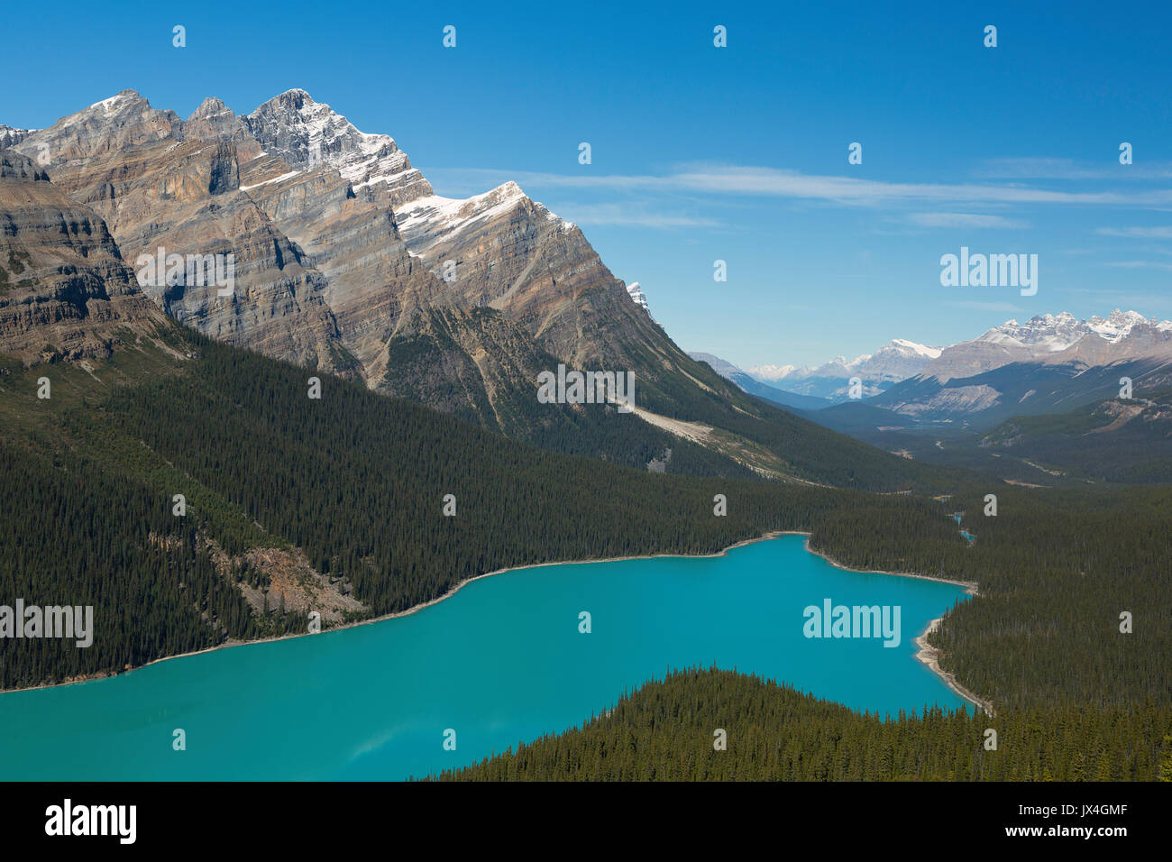 Peyto Lake in Banff National Park, Alberta, Canada Stock Photo - Alamy