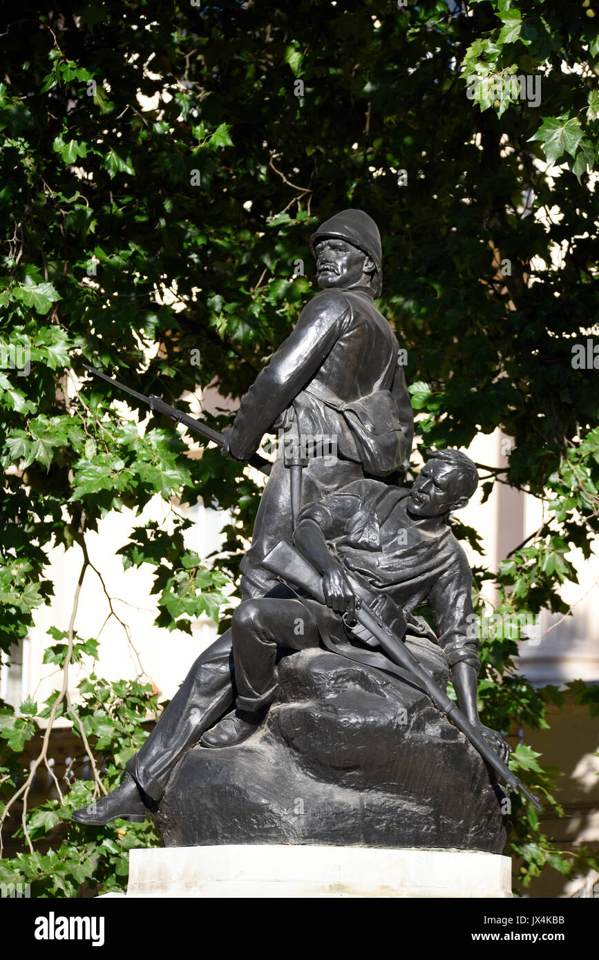 Graspan Royal Marines Memorial erected in memory of Royal Marines who died in the Boxer Rebellion Campaign in China and the Boer War in south Africa Stock Photo