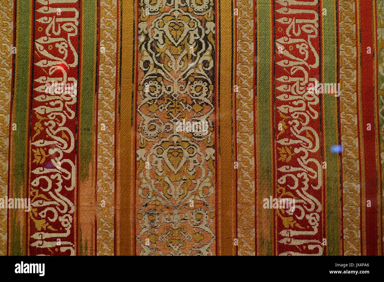 Garment fragment, Spain, Granada, Nasrid Dynasty, early 1400s AD, silk