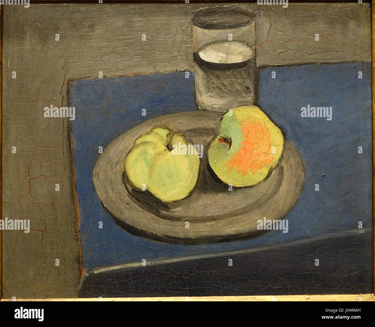 Still Life with Apples, by Henri Matisse, 1916, oil on panel   Fogg Art Museum, Harvard University   DSC00728 Stock Photo