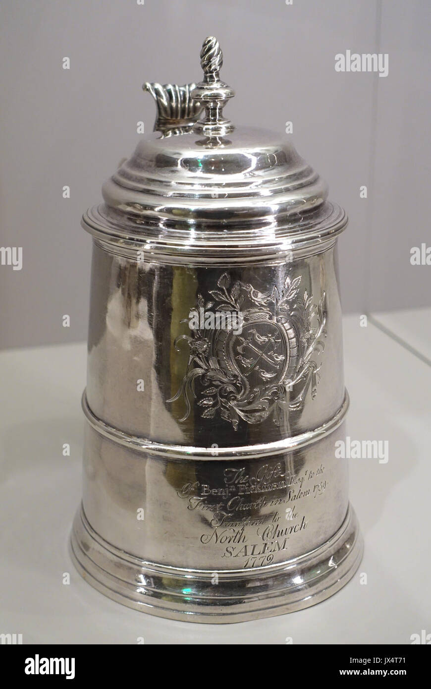 The Benjamin Pickman Tankard, Daniel Parker, American, c 1759, silver