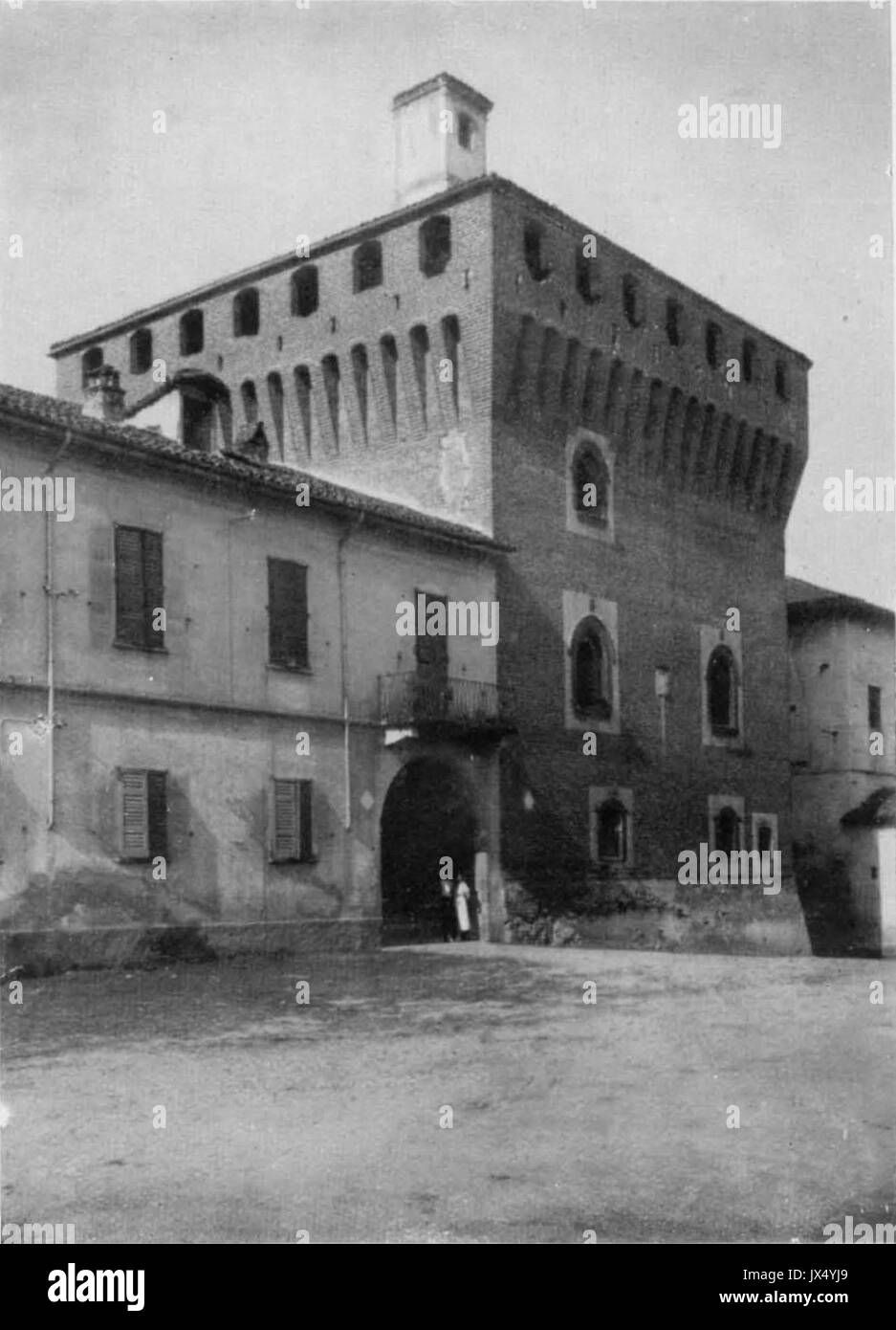 Fig 70, castello di vicolungo, rocchetta, p173, foto nigra, nigra il novarese Stock Photo