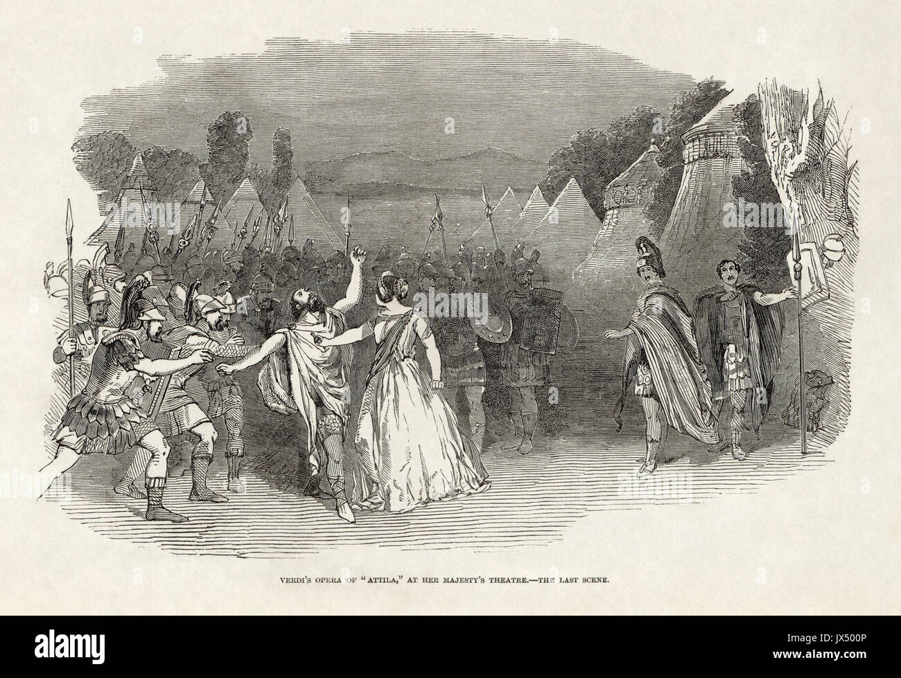 Illustrated London News   Giuseppe Verdi's Attila at Her Majesty's Theatre, London Stock Photo