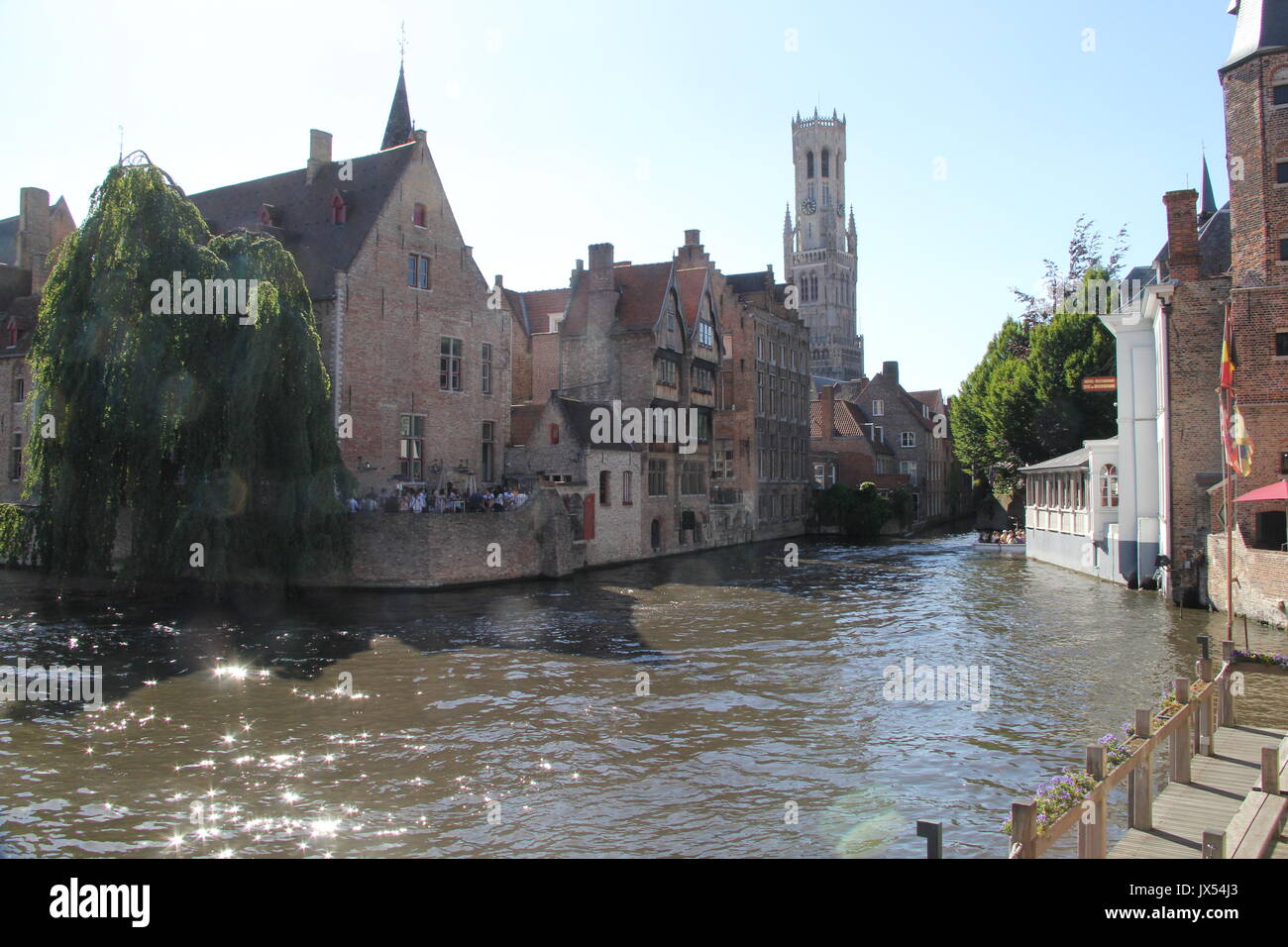 Rozenhoedkaai of Bruges Stock Photo