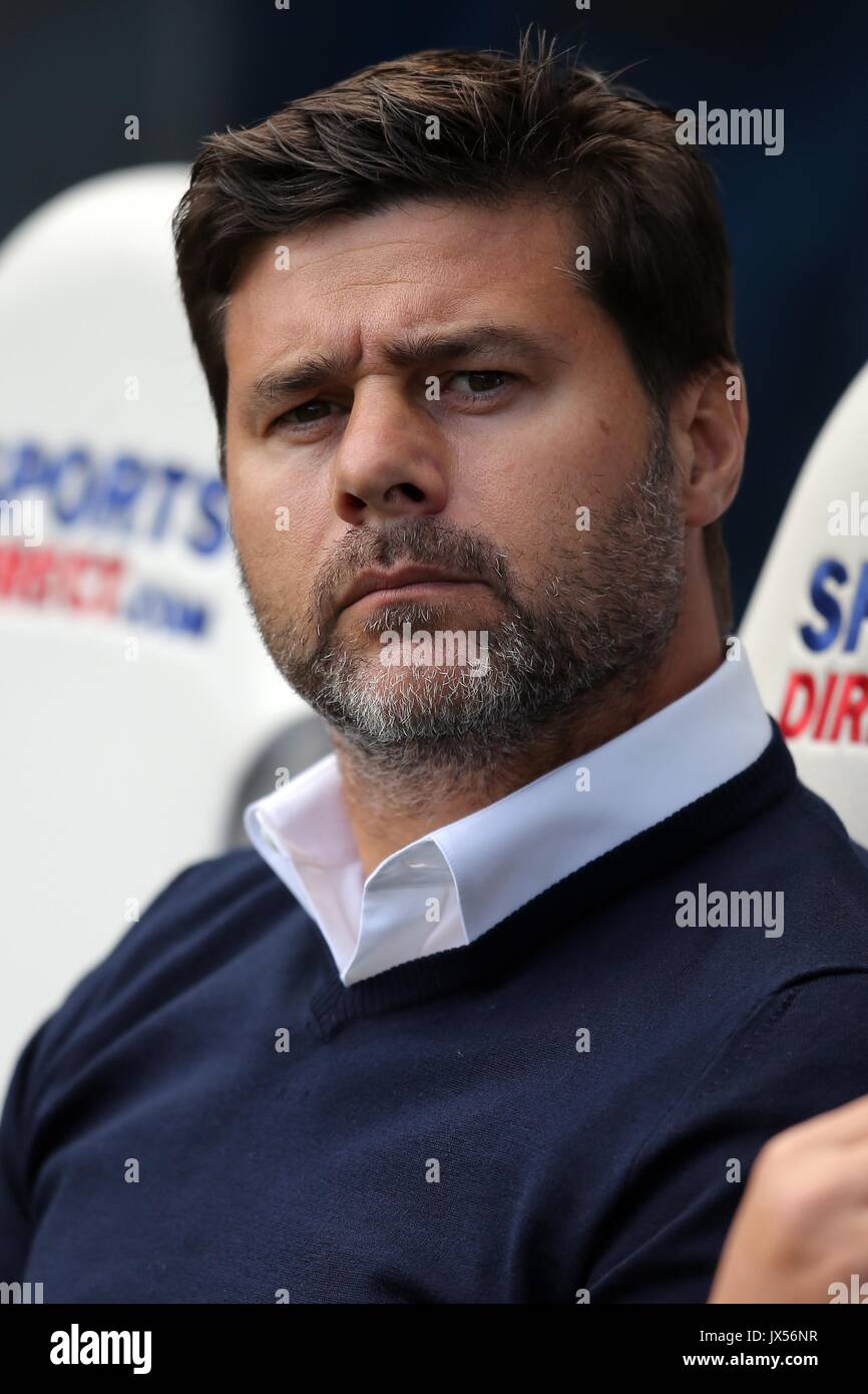 MAURICIO POCHETTINO  TOTTENHAM HOTSPUR FC  PREMIER LEAGUE, NEWCASTLE UNITED FC V TOTTENHAM HOTSPUR FC  ST JAMES PARK, NEWCASTLE, ENGLAND  13 August 2017  GBA2034     If The Player/Players Depicted In This Image Is/Are Playing For An English Club Or The England National Team. Then This Image May Only Be Used For Editorial Purposes. No Commercial Use. It May Not Be Used For Publications Involving A Single Player Or One Club Or A Single Competition. No Betting Or Use In Games Even If In An Editorial Context. Stock Photo