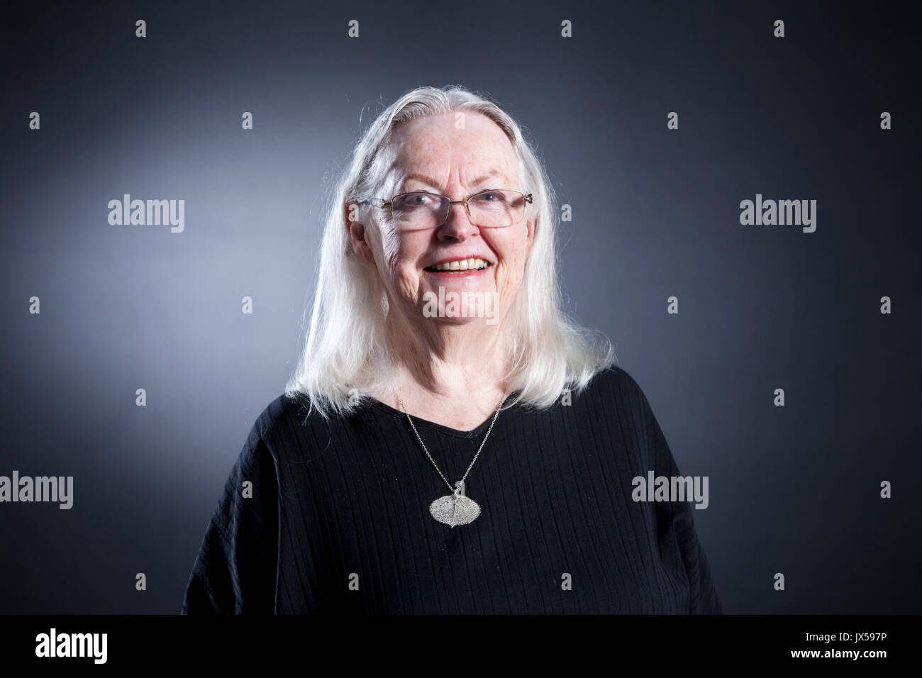 Edinburgh, UK. 14th August 2017. Gillian Clarke, former National Poet of Wales, appearing at the Edinburgh International Book Festival.  Gary Doak / Alamy Live News Stock Photo