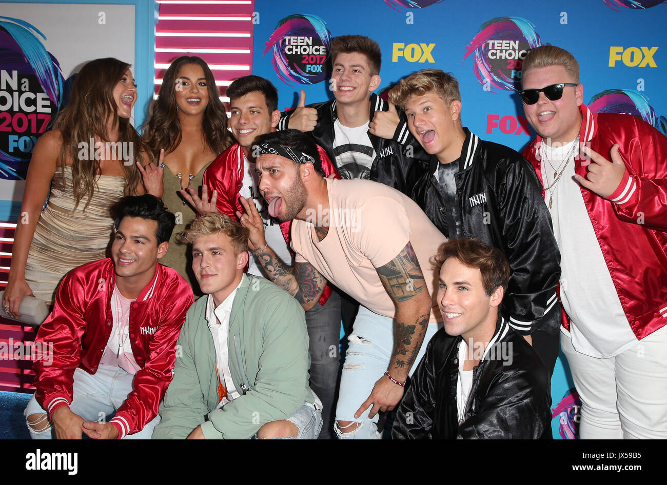 Jake Rappers Guest LOS ANGELES, CA - AUGUST 13: Jake Paul, Guests, at the Teen Choice ...