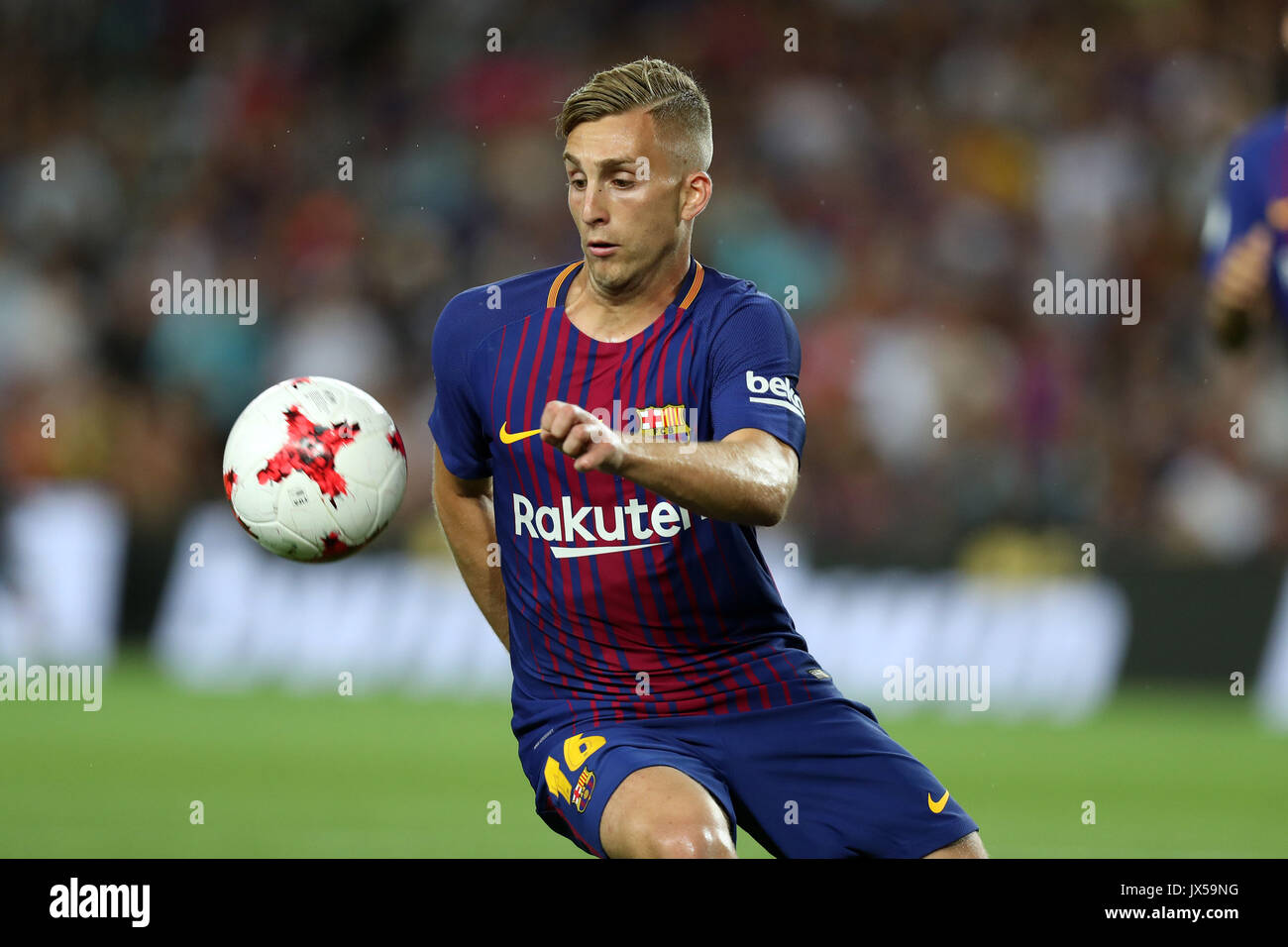 Barcelona Spain 13th Aug 2017 Gerard Deulofeu Of Fc Barcelona