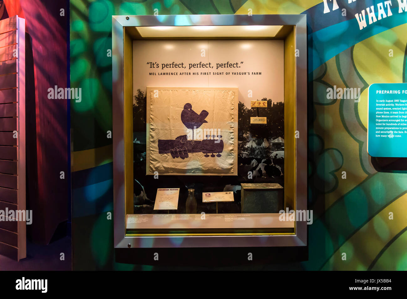 Bethel, New York, USA. 14th Aug, 2017. The Museum at Bethel Woods