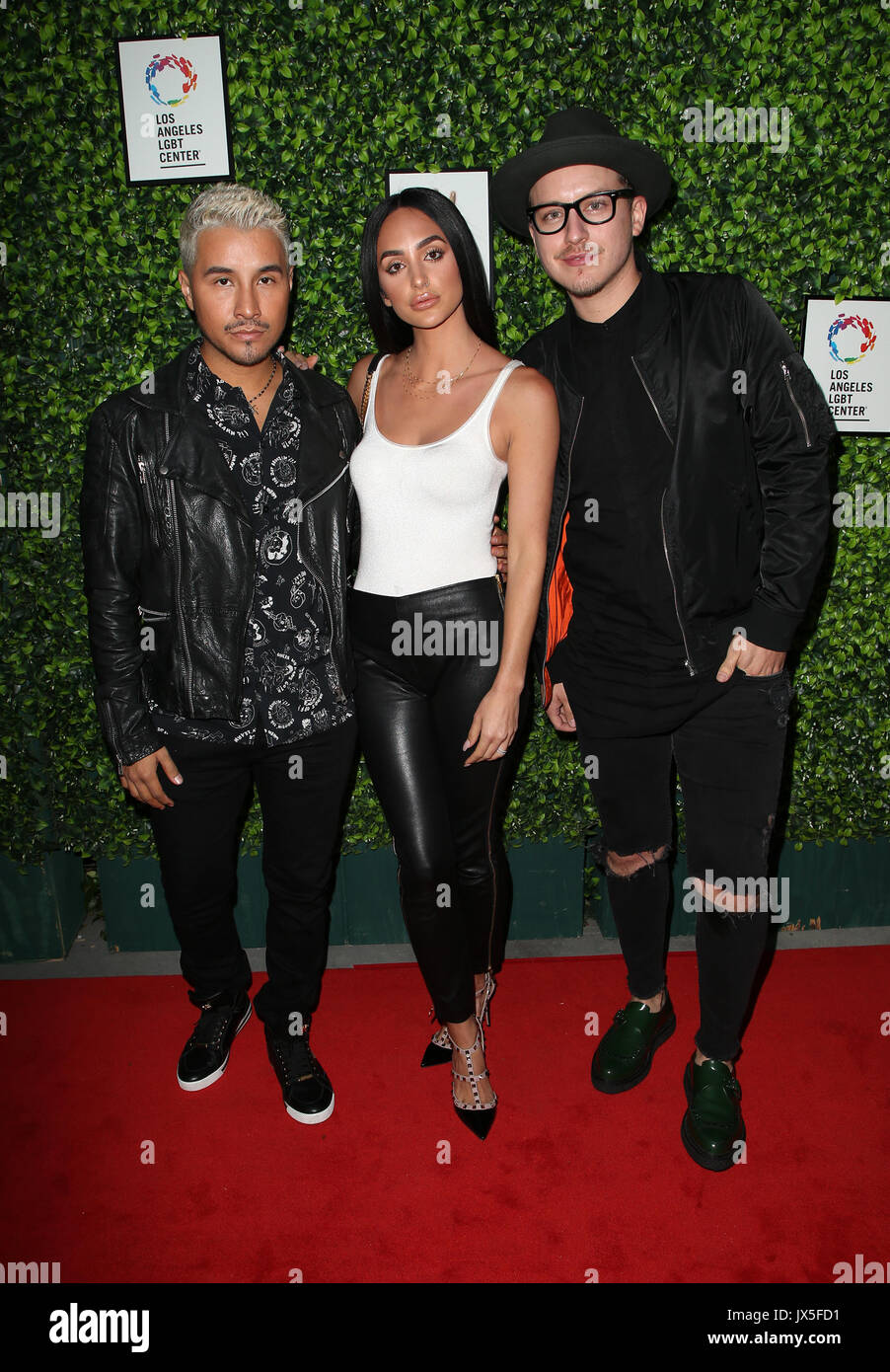 LOS ANGELES, CA - AUGUST 14: Etienne Ortega, Ashley Holm, Eduardo Ponce