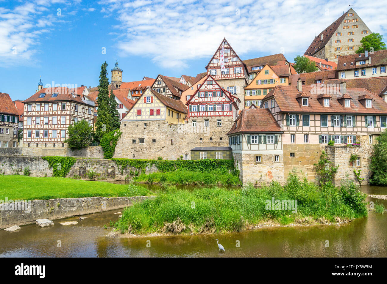 Cityscape of Schwaebisch Hall, Germany Stock Photo Alamy