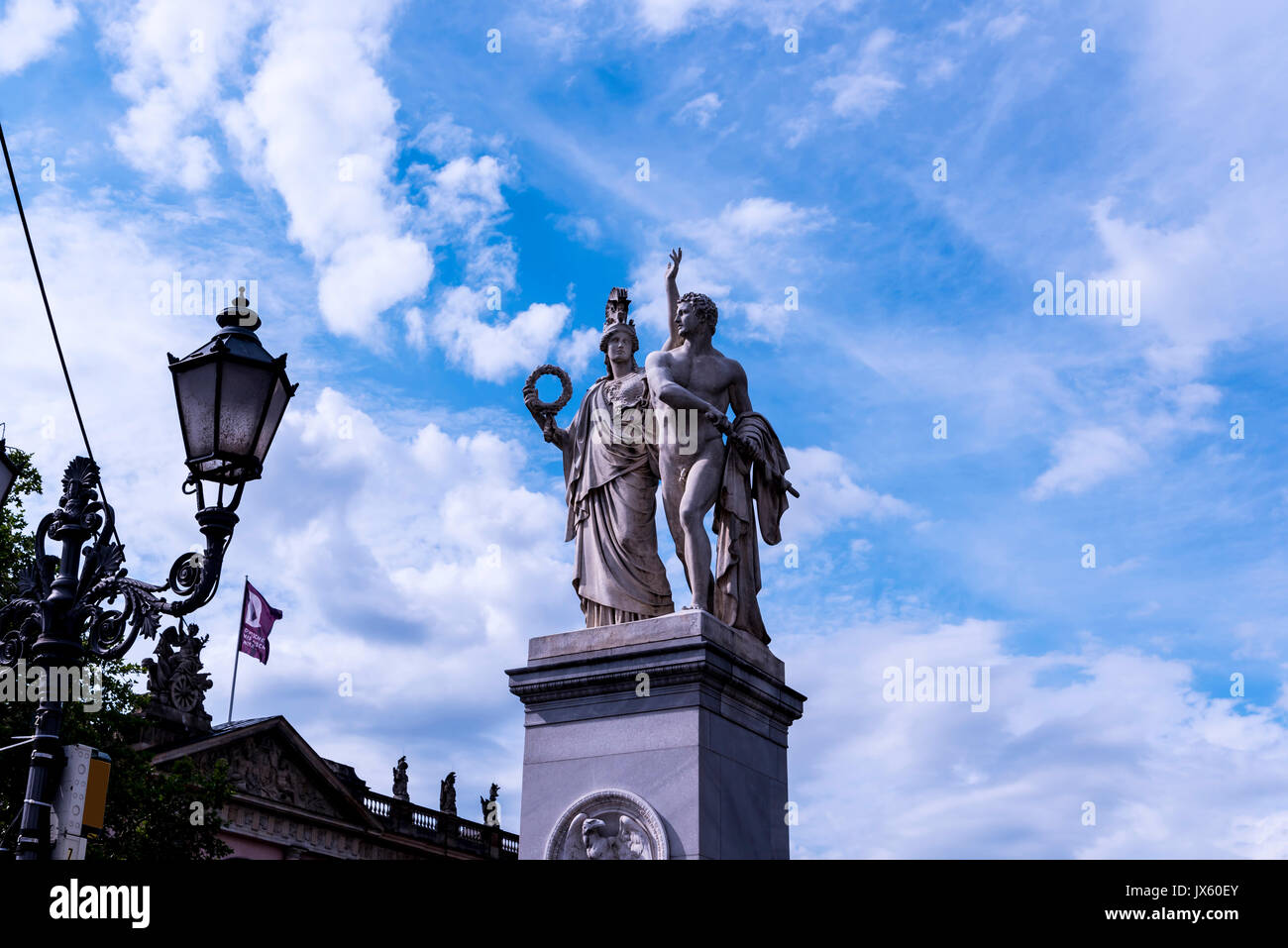 Statues and artwork in the cultured city of Berlin Germany which is a ...