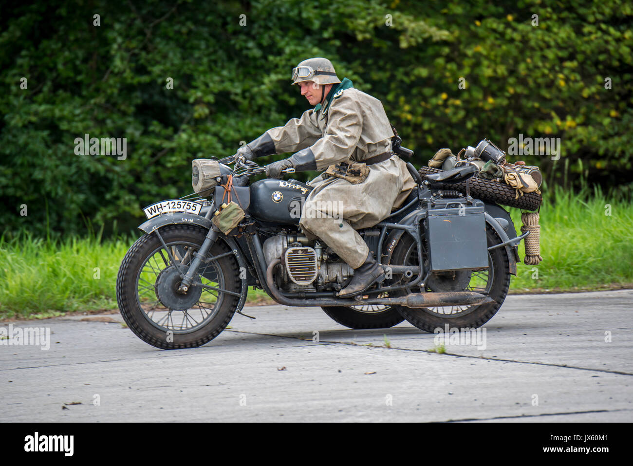 Military Motorcycle With Sidecar