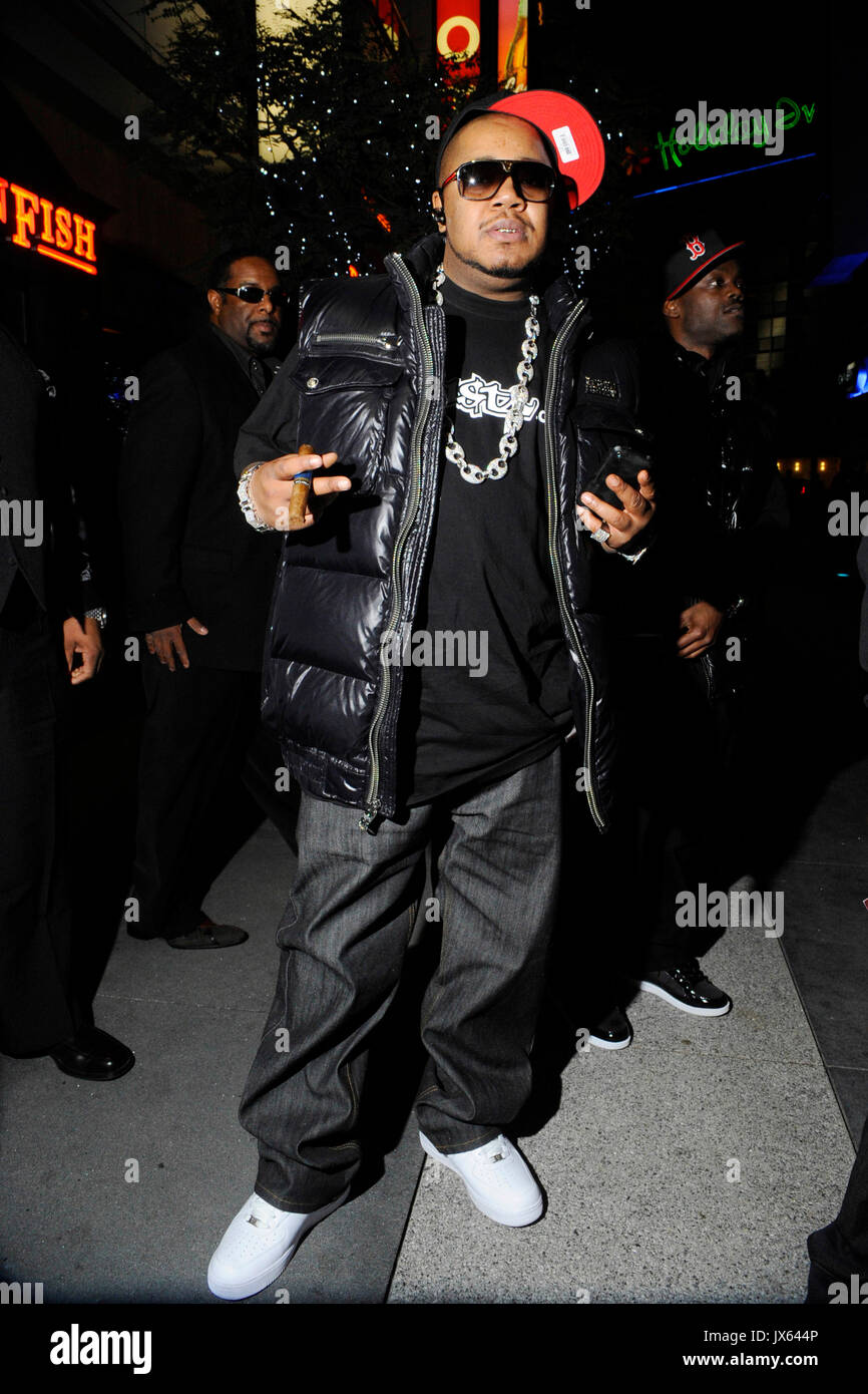 Twista attends post GRAMMY party Conga Room January 31,2010 Los Angeles. Stock Photo