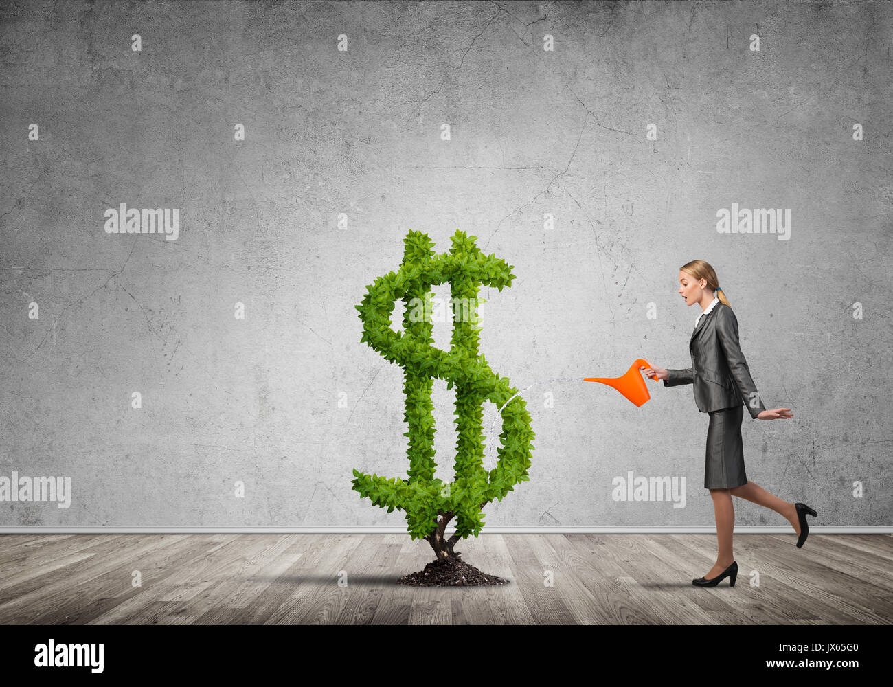 Make your money grow Stock Photo Alamy