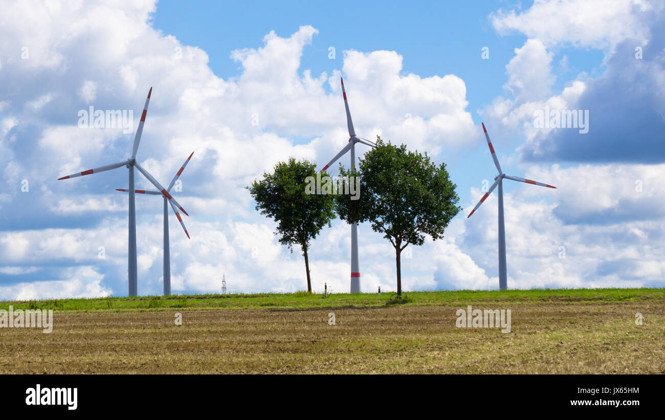 Europe, Germany, Wind energy facility Nord Rhine Westfalia, Germany Stock Photo Alamy