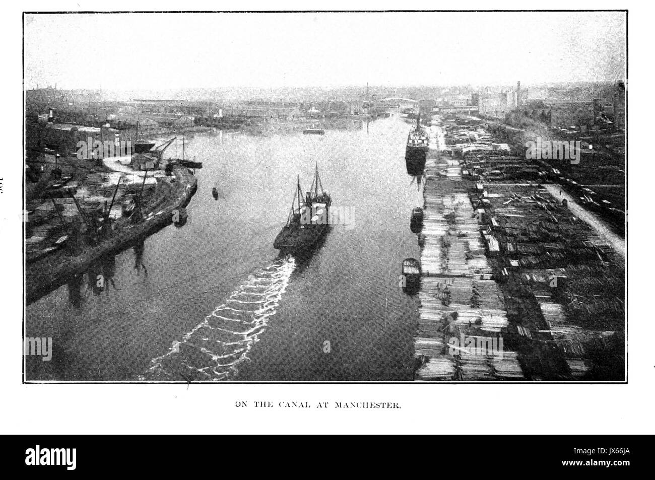 Manchester Ship Canal in 1920 Stock Photo