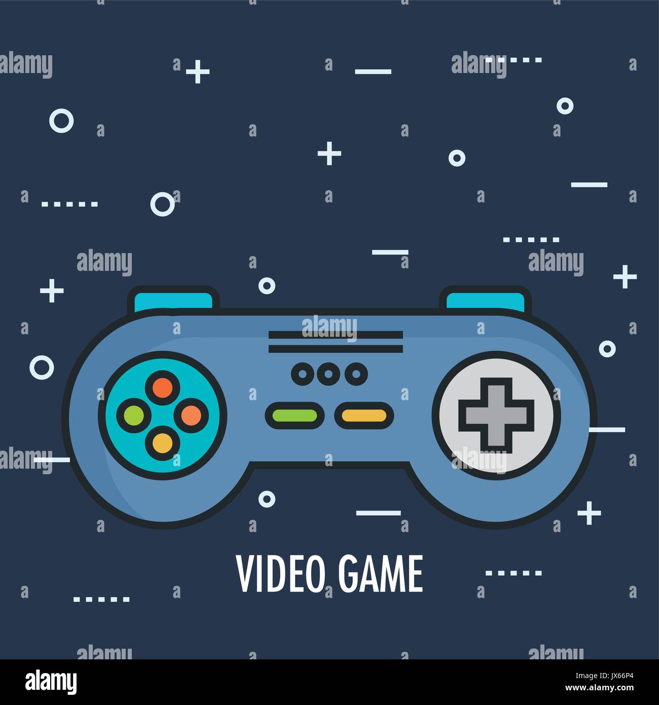 gamepad control console for video game device digital vector ...