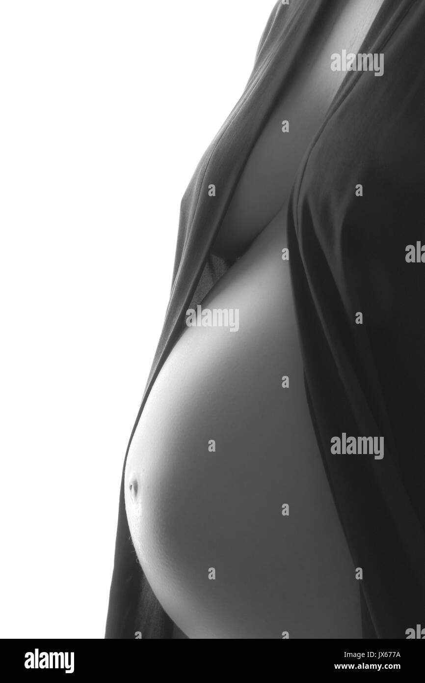 Pregnancy Belly Maternity Shoot Stock Photo Alamy