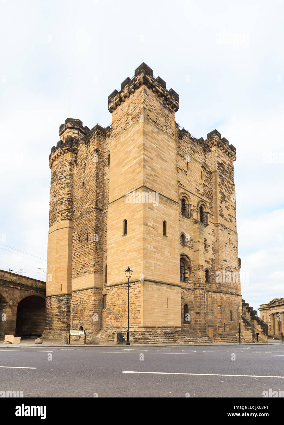 The Castle Keep of Newcastle Castle in NewcastleuponTyne, England. The Castle Keep is a