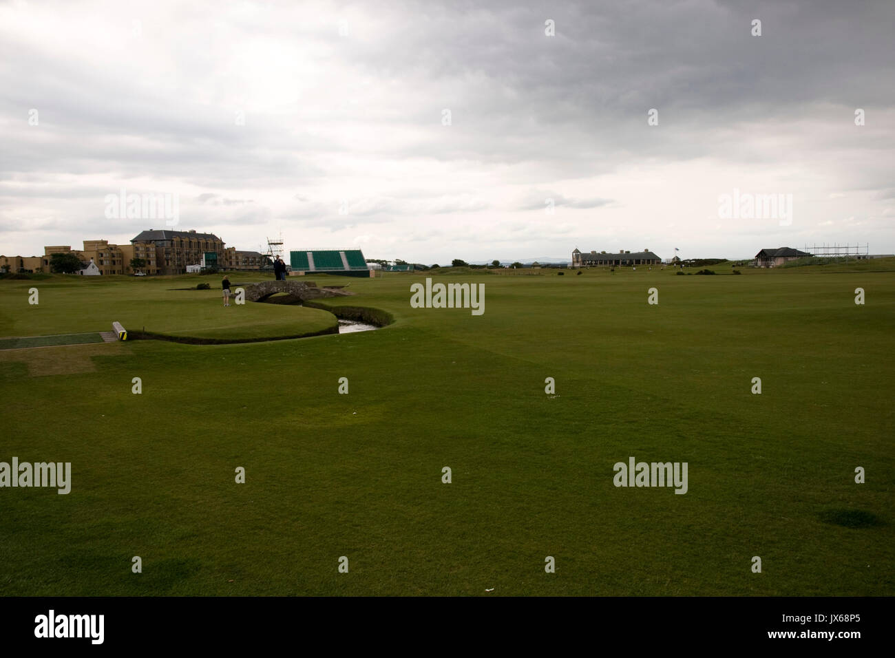 View across St Andrews golf course, Fife Stock Photo Alamy
