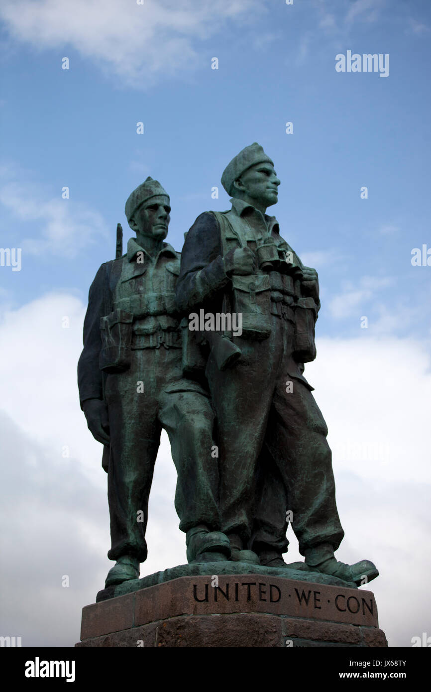 Commando Memorial, Highlands - Scotland Stock Photo