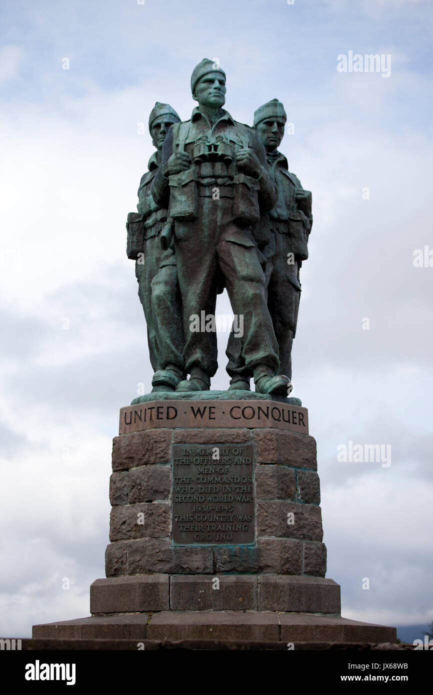 Commando Memorial, Highlands - Scotland Stock Photo