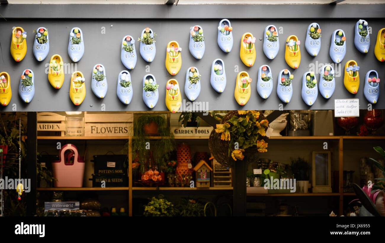 Bloemenmarkt flower market amsterdam netherlands hires stock