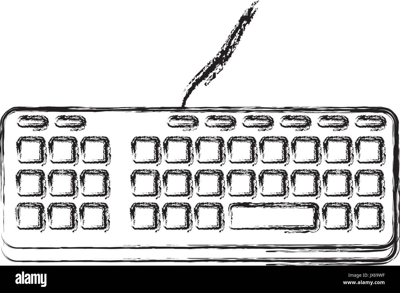 computer keyboard isolated icon vector illustration design Stock Vector ...