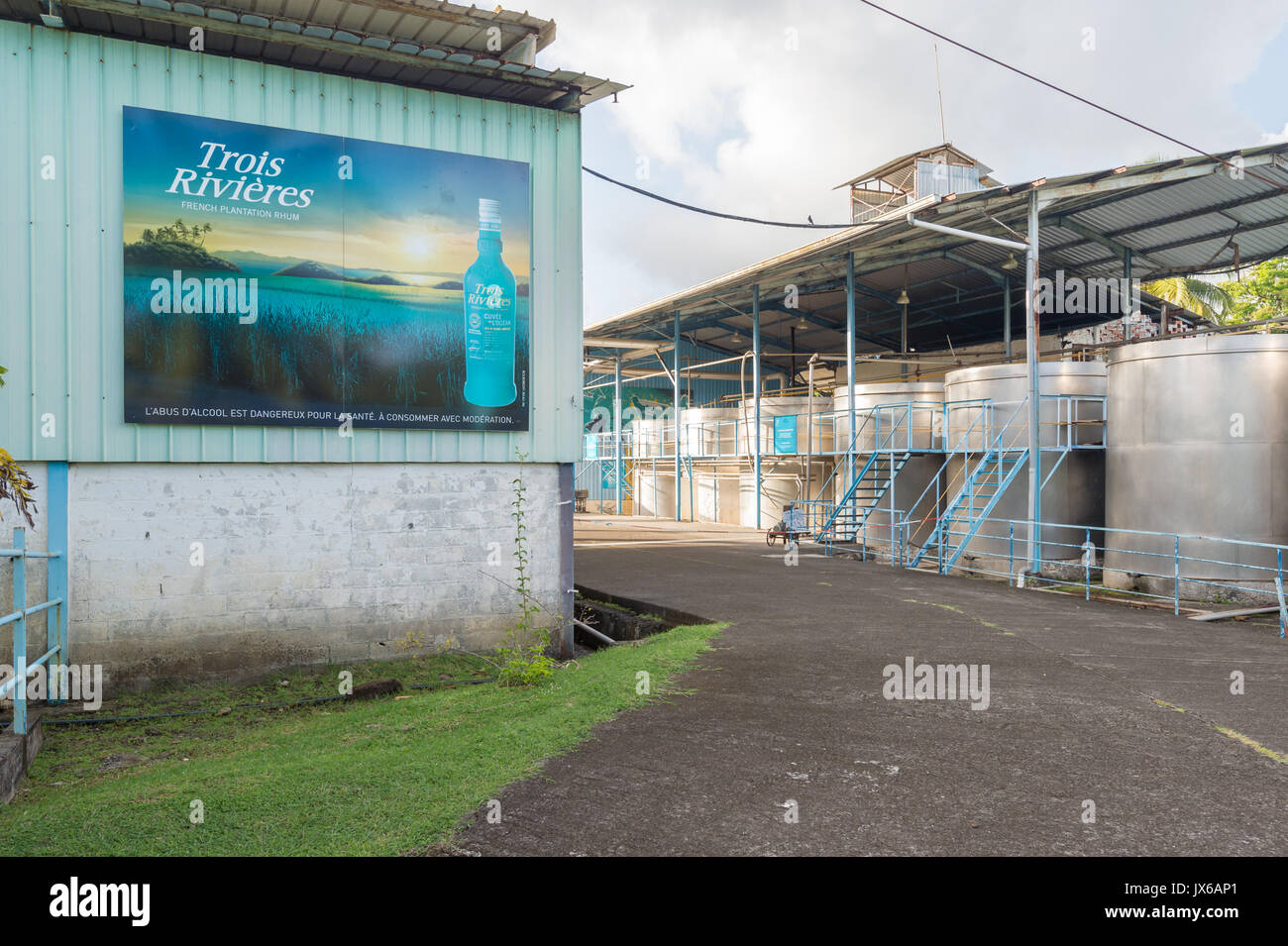 Trois Rivieres rum distillery in Martinique Stock Photo Alamy