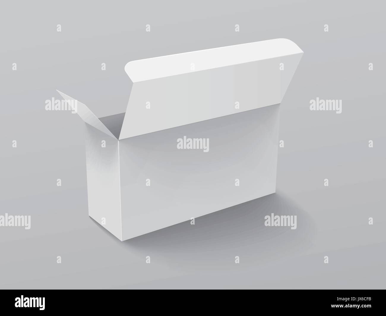 Download Roll End Tuck Front Box Mockup Blank Paper Box Template Design In 3d Illustration On Grey Background Stock Vector Image Art Alamy