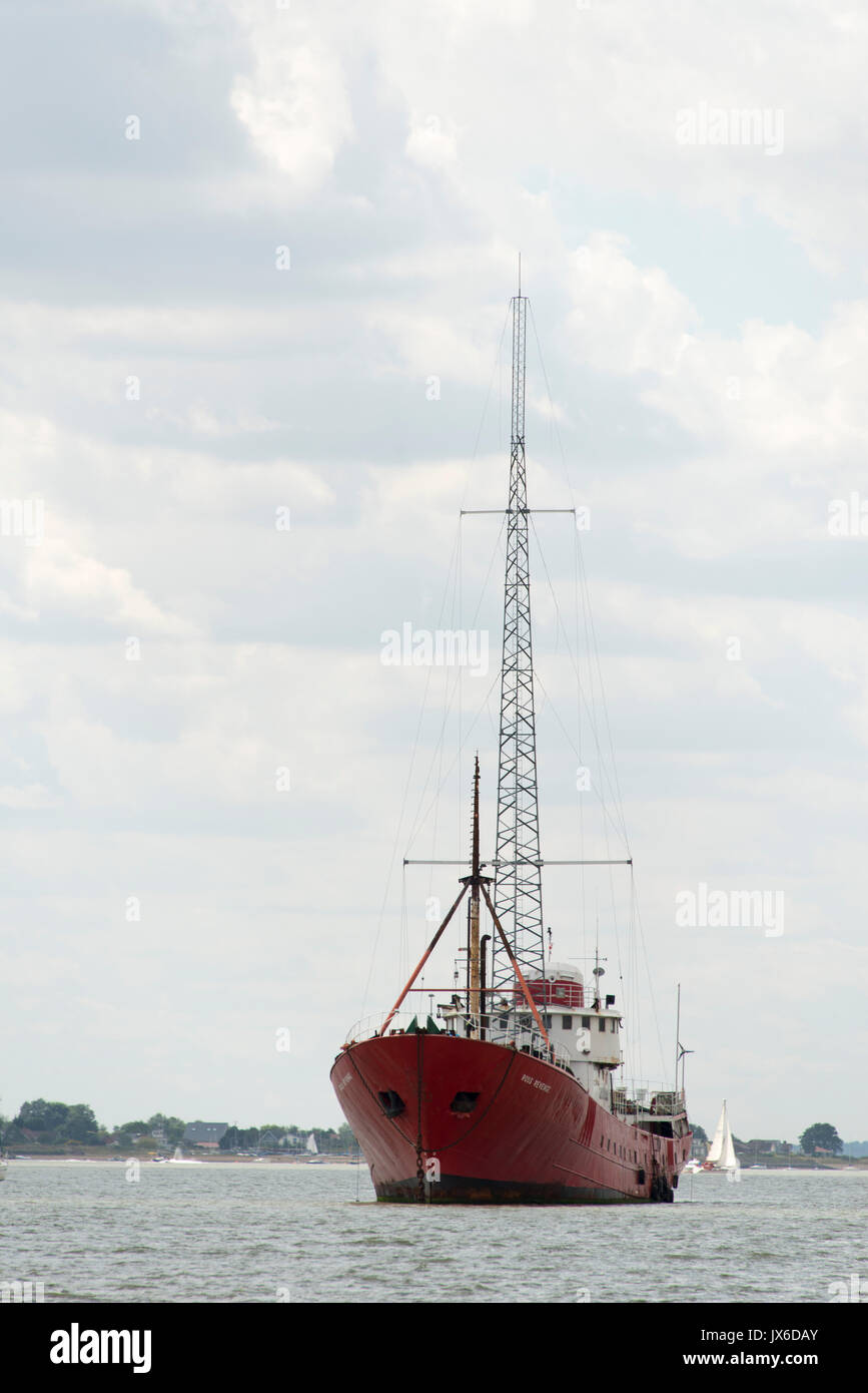 Former Pirate Radio ship, Ross Revenge, which broadcast Radio Caroline