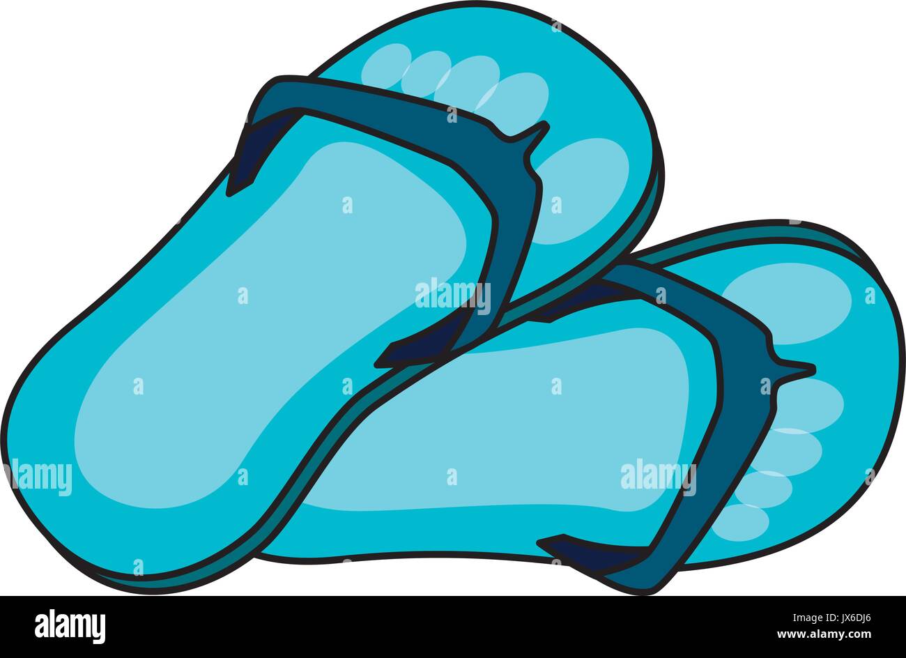 flip flops isolated icon vector illustration design Stock Vector Image ...