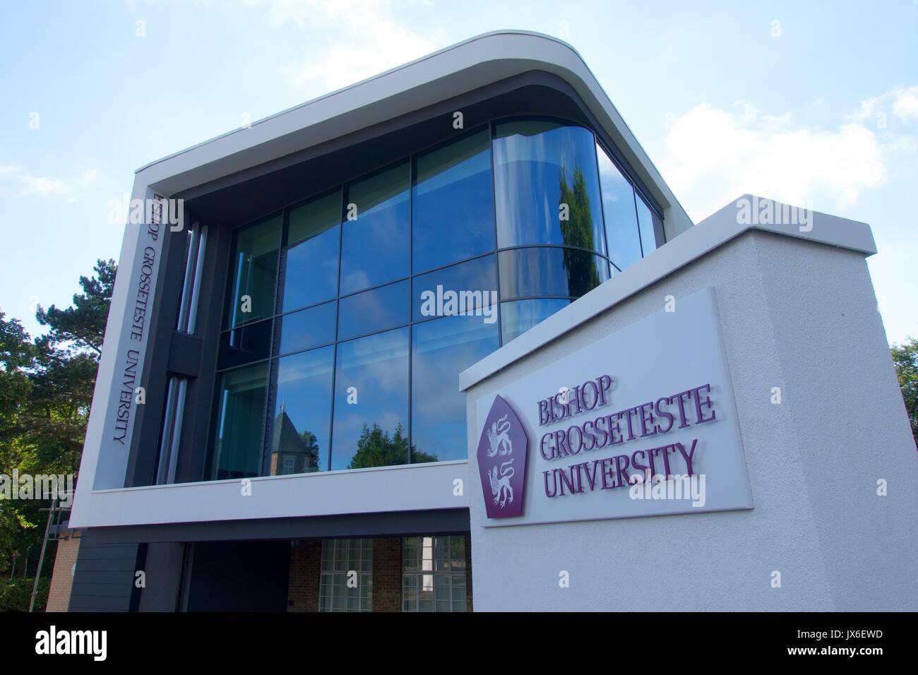 the new extension on the Constance Stewart Hall Building, Bishop Grosseteste University, Lincoln Stock Photo