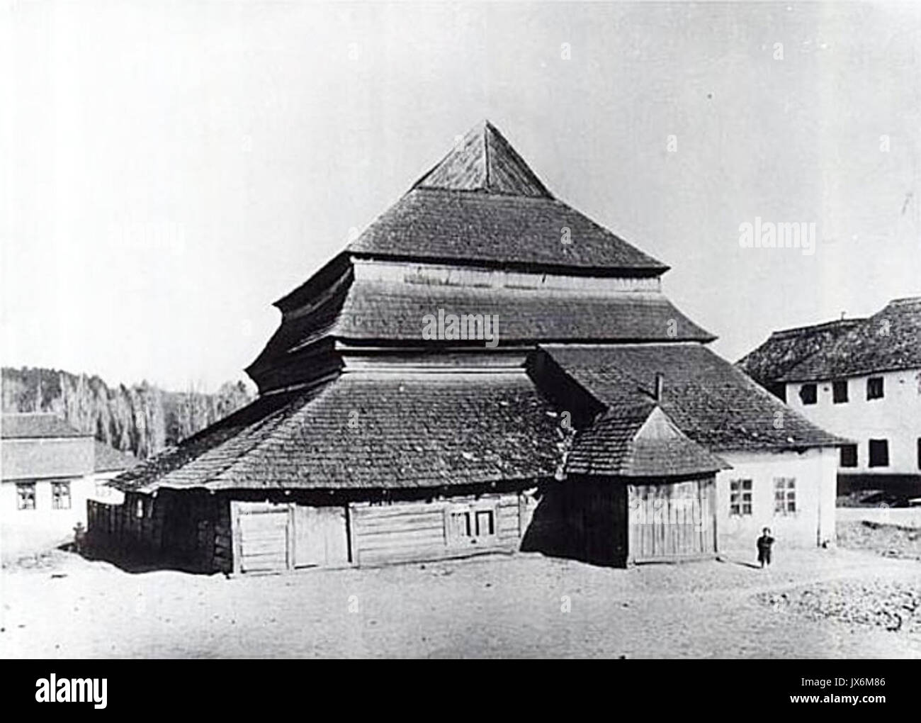 The synagogue of gwozdziec Stock Photo
