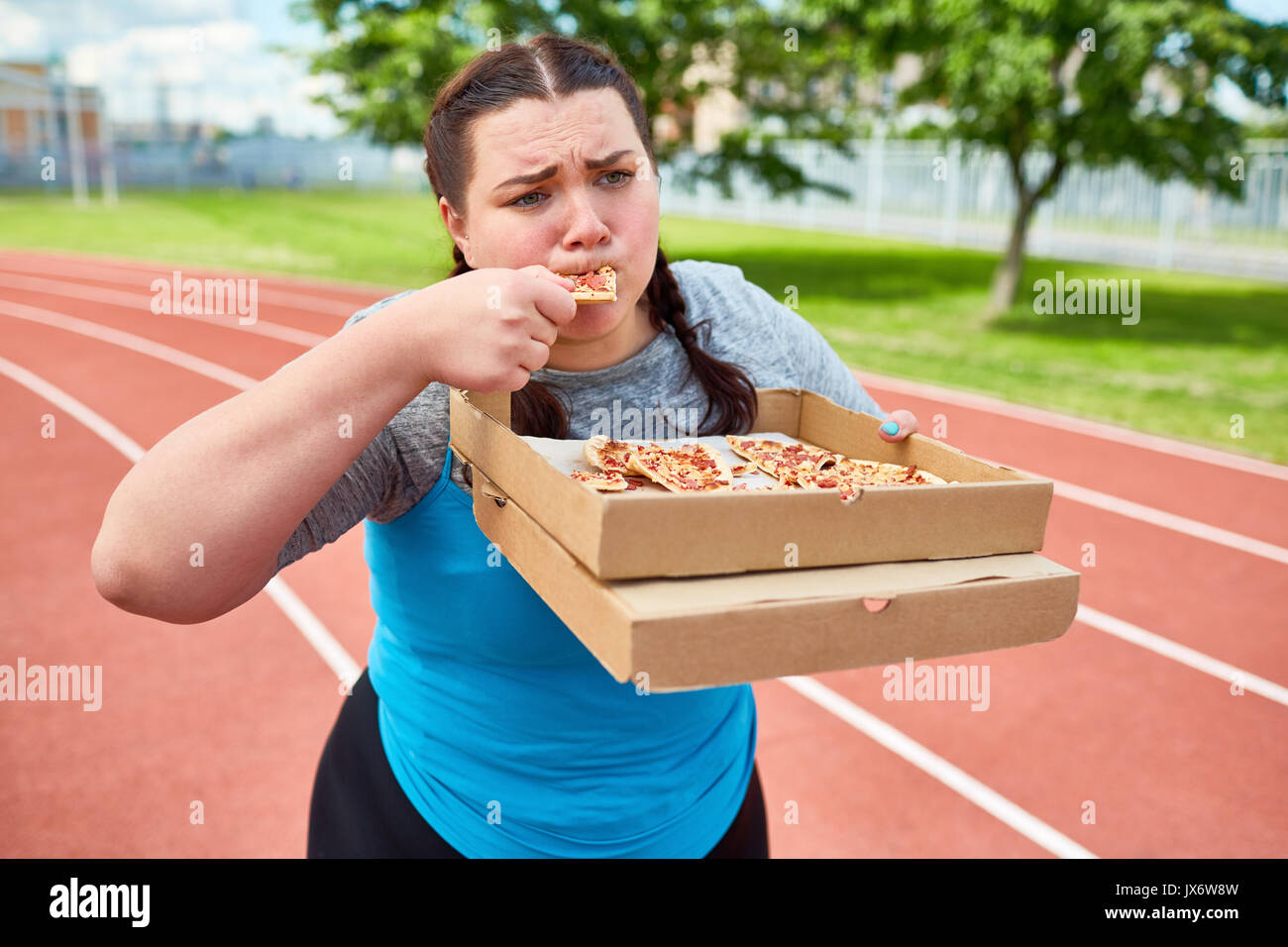 Dining after workout Stock Photo