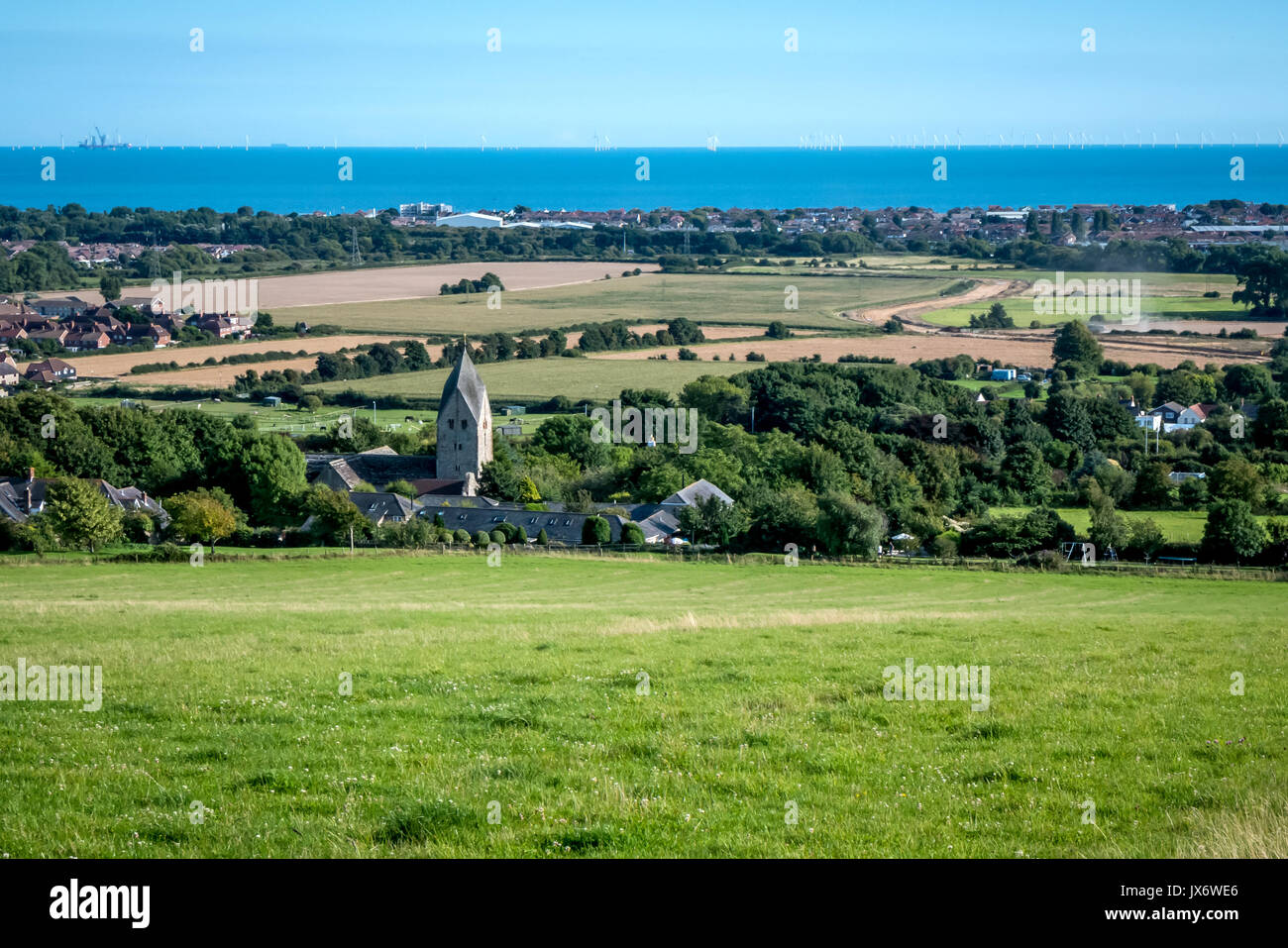 St Mary's church in Sompting, West Sussex Stock Photo Alamy