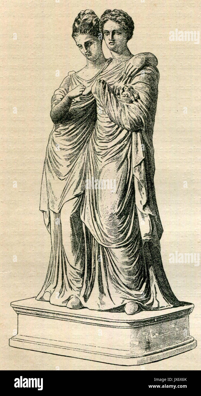 Two maidens (terracotta Stock Photo - Alamy
