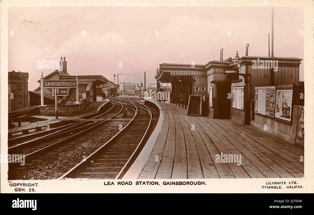 Gainsborough Lea Road railway station Stock Photo Alamy