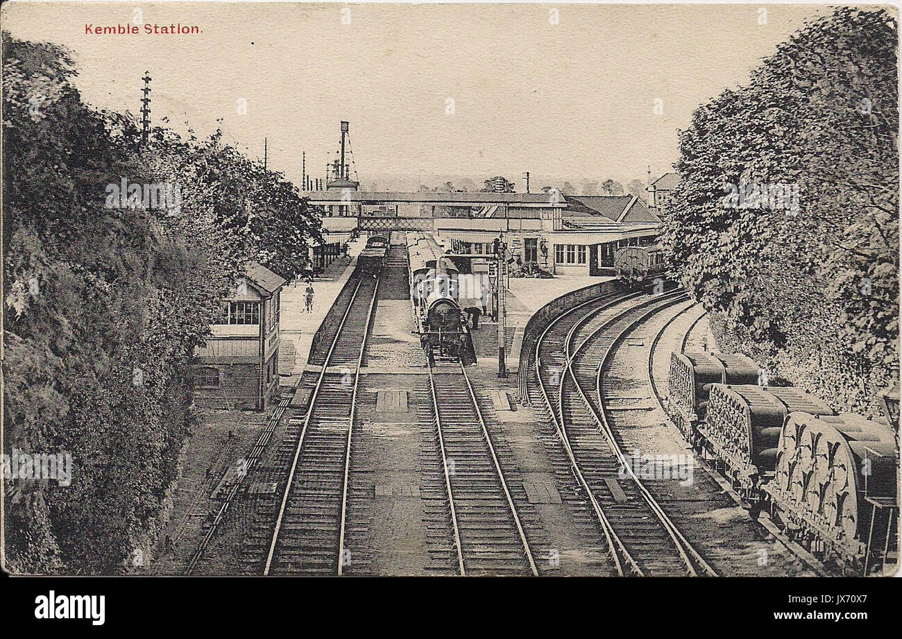 4 Cirencester Town Railway Station Photo Great Western Railway. Kemble Line