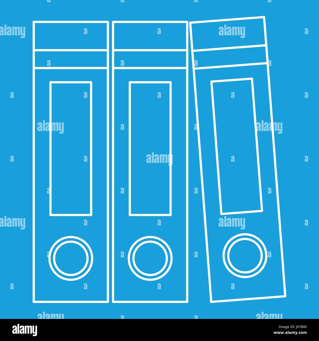 Archive folders icon, outline style Stock Vector